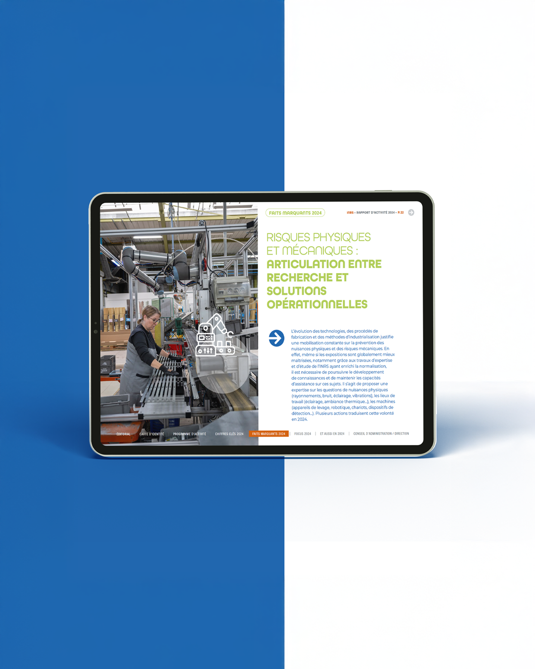 Rapport d'activité INRS 2024